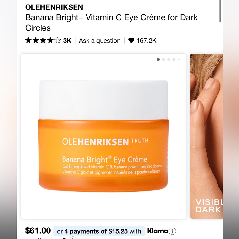 Ole Henriksen Truth Eye Crème - Banana Bright Vitamin C Eye cream